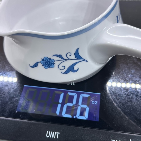 Noritake Progression China “Blue Haven” Gravy Boat Bowl Handle 2 Spouts Floral - Picture 13 of 13